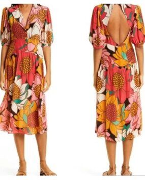 FARM RIO sunflower dress